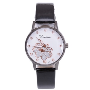 Montre à bracelet en cuir ornée de strass, nouvelle collection, très tendance, montre-bracelet à quartz élégante et classique pour femme, vente en gros directe d'usine - Product Image 6