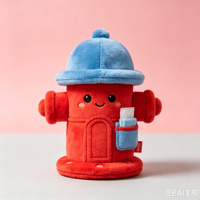 Jouet en peluche personnalisé ODM/OEM en forme de poteau d'incendie, série d'outils en peluche, cadeau pour enfants, vente en gros, usine de jouets en peluche sur mesure