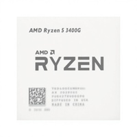 Processeur AMD Ryzen 5 3400G 3,2 GHz, puce détachée, compatible avec les cartes mères B450 B550 pour ordinateur de bureau