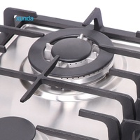 Estufa de Gas Empotrable Xunda OEM de 60CM, Venta Directa de Fábrica, 4 Quemadores, Estilo Europeo, Acero Inoxidable