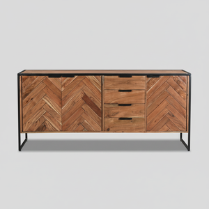 Buffet 3 portes à 3 tiroirs de 180 cm Solution de rangement élégante pour votre maison - Product Image 1