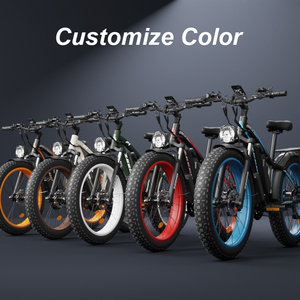 Bicicleta Eléctrica de Playa para Adultos de 26 Pulgadas, Batería de 48V 16Ah, 1000W, Neumáticos Gruesos ZEEGR, Cuadro de Aluminio F1 - Product Image 2