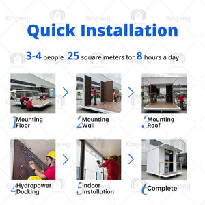 Современный модульный сборный дом треугольная плоская крыша водонепроницаемый солярий стеклянный дом дизайн отелей на открытом воздухе виллы алюминиевая рама - Product Image 5