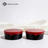 Nouvelle boîte à coussin d'air ronde transparente en PS de 13 g avec miroir, emballage de lotion, conteneur en plastique recyclable