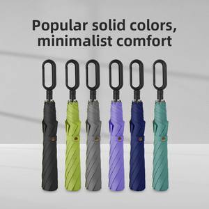 <span class=keywords><strong>Parapluie</strong></span> à anneau double pliable sur mesure pour hommes. Grande taille, renforcé, résistant au <span class=keywords><strong>vent</strong></span> et à la pluie. <span class=keywords><strong>Parapluie</strong></span> avec logo Cadeaux - Product Image 2