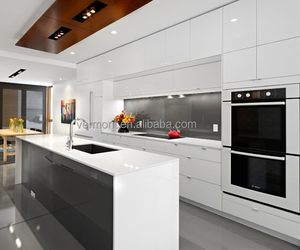 Vermont, tamaño personalizado, laca blanca personalizada, Modular, lujo, <span class=keywords><strong>cocina</strong></span> de madera maciza - Product Image 1