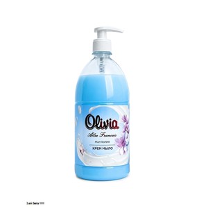 Savon liquide hydratant pour les mains à la magnolia avec glycérine et extraits botaniques pour un nettoyage quotidien doux 1000 ml Olivia Love & Fru - Product Image 3