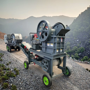 Малогабаритная мобильная щековая дробилка: высокое качество, простота в эксплуатации, подходит для горнодобывающей и строительной отраслей - Product Image 1