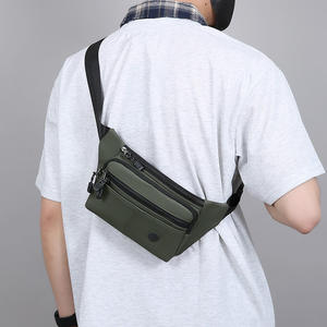Bolso de Pecho para Hombre, Color Verde Militar, Multicapa, Portátil, para Uso Diario, Verano 2025 - Product Image 1
