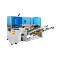 Machine automatique à grande vitesse pour l'érection et la fermeture de cartons, tout-en-un, avec contrôle PLC et écran tactile