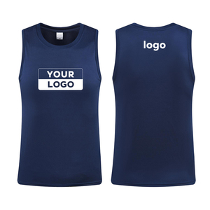 Wholesale Custom Men Fitness Bodybuilding Moisture Wicking Compression Shirt Gym Wear Sleeveless <b>Vest</b> Sport <b>Stringer</b> Tank Top - Product Image 3