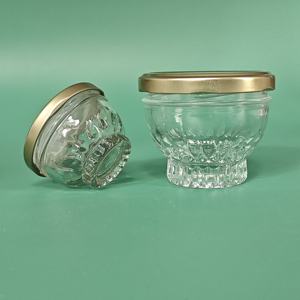 Barattolo di vetro al caviale di Foie Gras personalizzato barattolo di vetro miele commestibile per nido d'uccello conico vetro 150ml barattolo per uso alimentare - Product Image 4