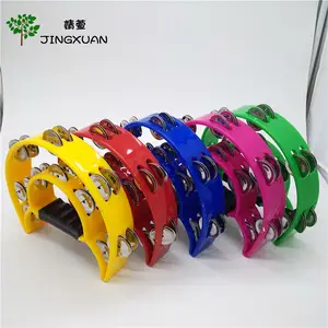 Đồ Chơi Trẻ Em Tốt Nhất Tambourine Cầm Tay Hai Hàng Bán Chạy Bằng Nhựa Không Đầu Tambourine