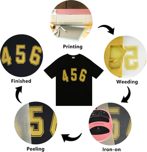 <span class=keywords><strong>Vinyle</strong></span> de transfert de chaleur <span class=keywords><strong>doré</strong></span> pailleté 12 "X 15 ft pailleté HTV pour chemises Fer sur <span class=keywords><strong>vinyle</strong></span> Facile à couper et à désherber Compatible avec Likcut - Product Image 4