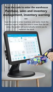 15.6นิ้วตู้สั่งซื้อปลีกแบบบริการตนเองหน้าจอสัมผัสเครื่องเทอร์มินัลชำระเงิน POS เครื่องรับเงินสดลงทะเบียน windows/android Intel - Product Image 2