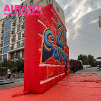Mur publicitaire gonflable haute visibilité, idéal pour les grands événements en plein air