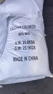 La Chine fabrique 25 kg par sac cas 10035-04-8 chlorure de calcium de fondeur de glace blanche 95%