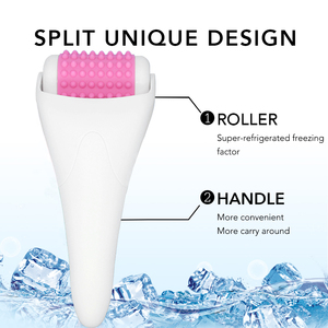 Rodillo de hielo calmante para el cuidado de la piel de buena calidad, el mejor masajeador facial de silicona sin aguja - Product Image 6