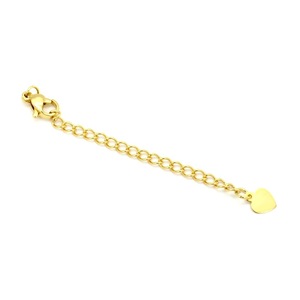 Stainless Steel Lobster Clasp Extension Chain Heart Shape For <b>Bracelet</b> Making DIY Jewelry Accessories Gold And Silver Plated - Product Image 3