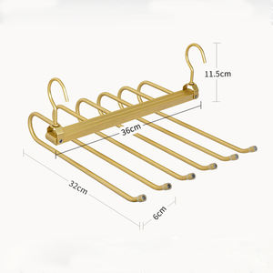 ไม้แขวนเสื้ออลูมิเนียมหลายชั้นสำหรับกางเกง - Product Image 2