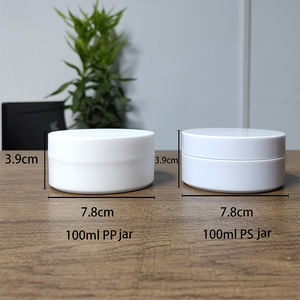 Récipient à beurre corporel à large bouche rechargeable personnalisé en gros PP 100g pots de crème givrée nue pot de soins de la peau en plastique - Product Image 3