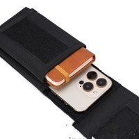 Étui de transport vertical double pour téléphone portable avec clip ceinture pour extérieur