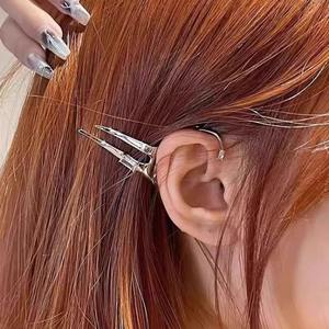 Accesorio para el cabello estilo elfo 2023, diseño único, pendientes no perforados para <span class=keywords><strong>niñas</strong></span> a <span class=keywords><strong>la</strong></span> moda, puños <span class=keywords><strong>de</strong></span> aleación <span class=keywords><strong>de</strong></span> lujo ligeros, aspecto facial - Product Image 1