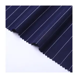 2023 New Stripe Woven Spandex Stretch Polyester Viscose/rayon Fabric Suiting Men's Suit Trousers Pants Suits Tr Fabric