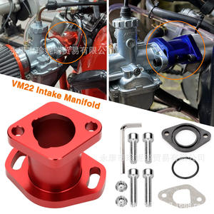 VM22 KT196 <b>Intake</b> <b>Manifold</b> Connector Red For Predator GX200 6.5hp CT200U CNC Aluminum - Product Image 4