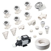 Système de massage hydromassant, buses de baignoire, kit de bain à remous, jets de baignoire, accessoires de spa, accessoires de massage pour baignoire, jet