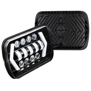 Faro a LED da 7 pollici con 13 LED, freccia e DRL, compatibile con Jeep Wrangler, moto e fuoristrada - Luci diurne modificate - Ricambi di fabbrica Guangzhou - Product Image 1