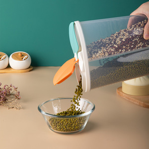 キッチンオーガナイザーボード空気タイトプラスチックコンパートメント冷蔵庫収納食品シリアルティーコーヒーホームキャニスター瓶セット - Product Image 6