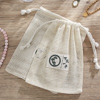 Sac à savon et pochette en coton naturel à cordon de serrage, imprimé avec un logo personnalisé, recyclable, écologique, réutilisable, pour cadeau