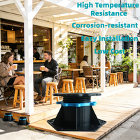 Support de sol polyvalent et réglable en plastique pour carreaux de terrasse et revêtements de sol