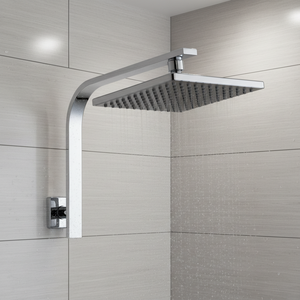 Accessoires de salle de bain pommeau de douche pluie bras mural 8 "pluie simple réglage métal pluie pommeau de douche carré - Product Image 6