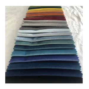Factory Provided Best Quality Stocklot Polyester Flock Velvet Upholstery Home Textile holland sofa fabric