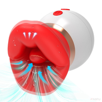 Neu eingetroffen: Silikon-Zungenleck-Massagegerät, Klitorisvibrator, Bruststimulator, Saug-Masturbator, wasserdicht, 3 Saugmodi