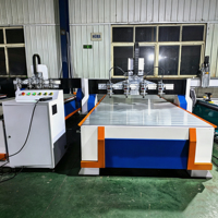 Jinan Mosencnc 1325 Router CNC de 8 cabezales y 4 ejes con múltiples husillos, precio competitivo, componentes principales de motor y PLC