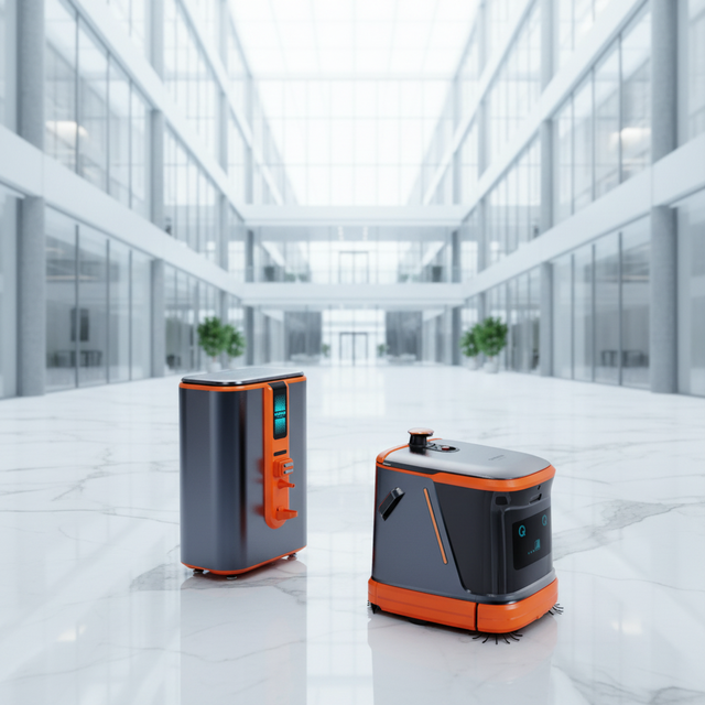 New 18K Pa High-Suction Robotic Commercial Cleaning Robot with AI Intelligent Tech 3D Laser Navigation for Warehouse Office Shop
