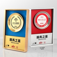 Nouvelle plaque d'honneur personnalisée haut de gamme et élégante 2025 – Médaille d'autorisation en métal pour agent et franchisé, personnalisable, impression UV commémorative