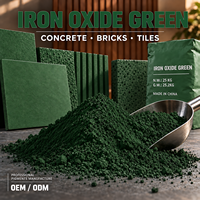 Oxyde de fer vert, pigment inorganique Fe3O4 pour béton, ciment, brique, peinture, revêtement, qualité industrielle, colorant en poudre de haute qualité