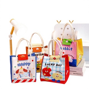 Bolsa Térmica para Almuerzo con Diseño de Oficinista de Dibujos Animados, de Poliéster Grueso, Portátil, de Alta Apariencia, para Estudiantes - Product Image 4