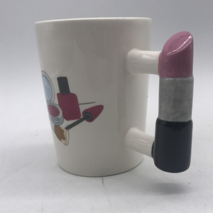 Taza de cerámica hecha a mano con mango para raspar pintura, diseño novedoso con letras impresas, regalo para entusiastas del bricolaje, 8,4 cm x 11 cm - Product Image 4