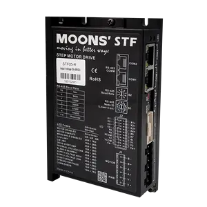 Moons driver de motor de passo modbus, motor de passo para nema 17 23 24 24 STF05-R dc 24-48v 5a RS-485