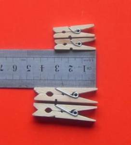 <span class=keywords><strong>Mini</strong></span>-pinces <span class=keywords><strong>à</strong></span> <span class=keywords><strong>linge</strong></span> en bambou pour la décoration intérieure - Product Image 4