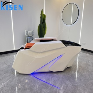 Fauteuil de lavage de cheveux Kisen Cool Salon Furniture avec lumière LED, garantie d'un an, très populaire, pour spa capillaire - Product Image 4