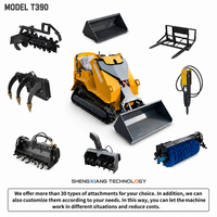 Harga Terbaik Compact Skid Steer Loader T390 Diesel Euro 5 Emission dengan Quick Attach Bucket Dijual di Alibaba International