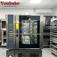 Four de boulangerie électrique commercial à 5 plateaux à air chaud avec commandes numériques Grand four Toast Pain Biscuits Toastie Bars Burgers