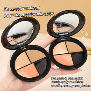 Paleta de colores de paleta de corrector 3 en 1 OEM personalizado Natural piel desnuda brillo contorno pigmentación manchas espinillas cicatrices - Product Image 4