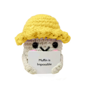 Nuevo muñeco de lana estilo waffle transfronterizo, lindo adorno hecho a mano, muñeco tejido, muñeco de ganchillo de lana hecho a mano - Product Image 4